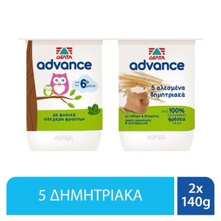 ADVANCE | Επιδόρπιο Γιαουρτιού με Δημητριακά 2x140g