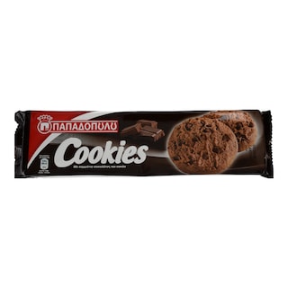 ΠΑΠΑΔΟΠΟΥΛΟΥ | COOKIES ΜΕ ΚΟΜΜΑΤΑΚΙΑ ΜΑΥΡΗΣ ΣΟΚΟΛΑΤΑΣ 160 GR