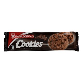 ΠΑΠΑΔΟΠΟΥΛΟΥ | COOKIES ΜΕ ΚΟΜΜΑΤΑΚΙΑ ΜΑΥΡΗΣ ΣΟΚΟΛΑΤΑΣ 160 GR