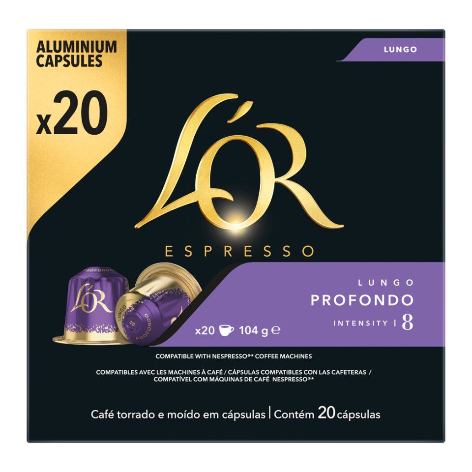 Κάψουλες Καφέ Espresso Lungo Profondo 20×5.2g