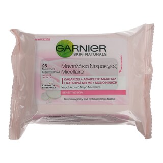 GARNIER | ΜΑΝΤΗΛΑΚΙΑ ΚΑΘΑΡΙΣΜΟΥ ΜΕ ΝΕΡΟ MICELLAIRE 25 ΤΕΜ