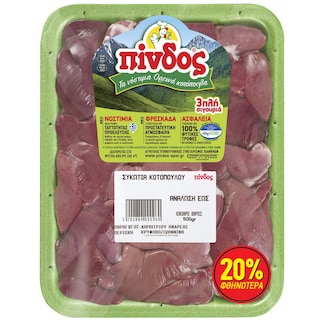 ΠΙΝΔΟΣ | Συκώτια Κοτόπουλου 500g Έκπτωση 20%