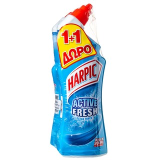 HARPIC | Υγρό Καθαριστικό Λεκάνης Θαλάσσια Φρεσκάδα 750ml 1+1 Δώρο