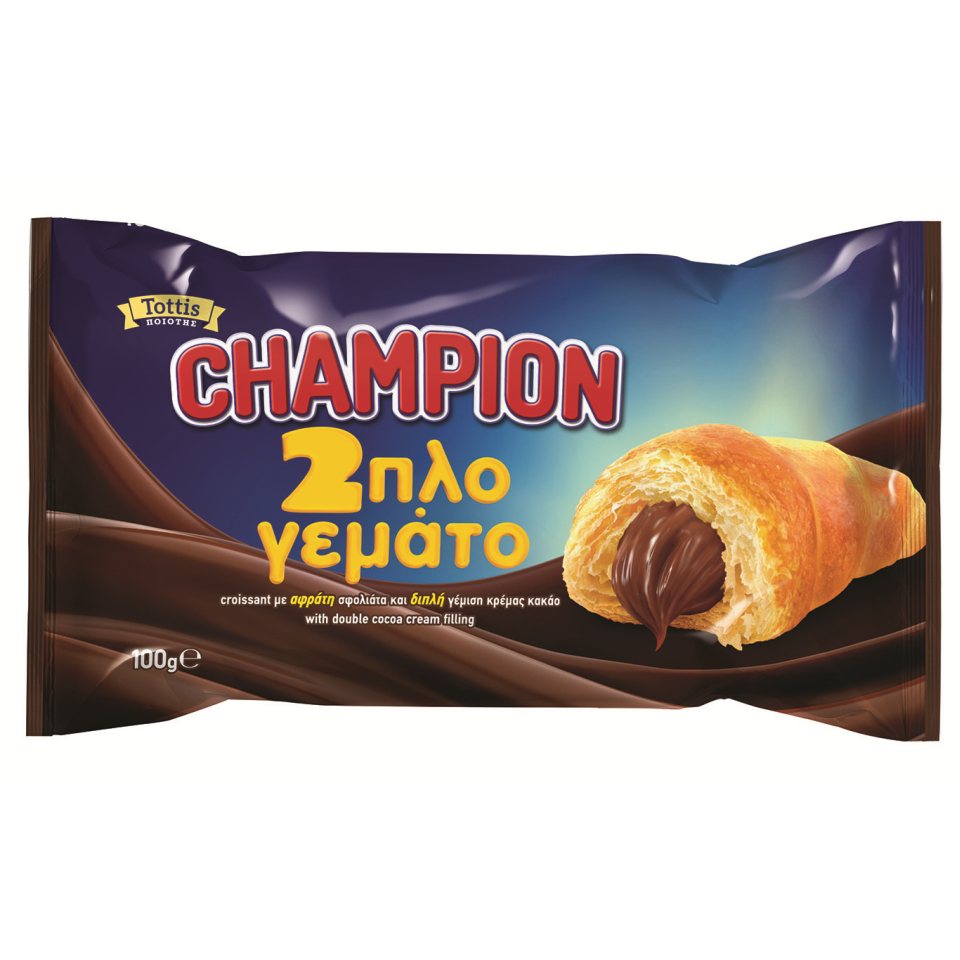 CHAMPION Κρουασάν Διπλή Κρέμα Κακάο 100g