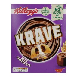 KELLOGGS | ΠΑΙΔΙΚΑ ΔΗΜΗΤΡΙΑΚΑ KRAVE ΣΟΚΟΛΑΤΑ ΓΑΛΑΚΤΟΣ  375 GR