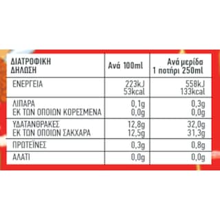 ΟΛΥΜΠΟΣ | OLYMPOS JUICE CARROT 3X250ML(-0.30E)