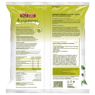 ΜΠΑΡΜΠΑ ΣΤΑΘΗΣ | Peas with Aubergines Casserole 1kg