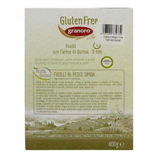 GRANORO | ΖΥΜΑΡΙΚΑ ΦΟΥΣΙΛΙ ΧΩΡΙΣ ΓΛΟΥΤΕΝΗ ΜΕ ΚΙΝΟΑ 400GR