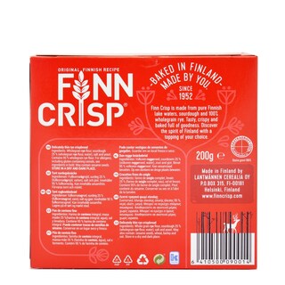 FINN CRISP | Φρυγανιές Ολικής Άλεσης 200g