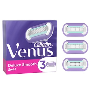 GILLETTE | Venus Delux Smooth Swirl Replacement Blades 3 Pieces