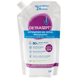 DETRASEPT | Αντισηπτικό Gel Χεριών Βακτηριοκτόνο Ανταλλακτικό 1lt