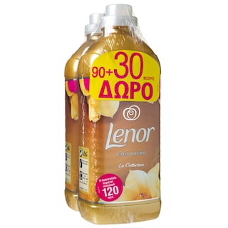 LENOR | Μαλακτικό Ρούχων La Collection Gold Orchid 90+30 Μεζούρες Δώρο
