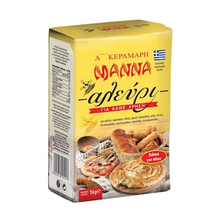 ΜΑΝΝΑ | Αλεύρι Για Όλες Τις Χρήσεις Ζυμωτό Κίτρινο 1 Kg