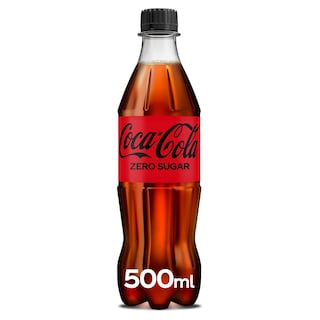 COCA COLA | ZERO | Soft Drink Cola Zero Bottle 500ml