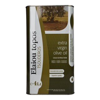 ΤΣΟΥΔΕΡΟΣ | Ελαιόλαδο Εξαιρετικό Παρθένο Ελαίου Τόπος 4lt