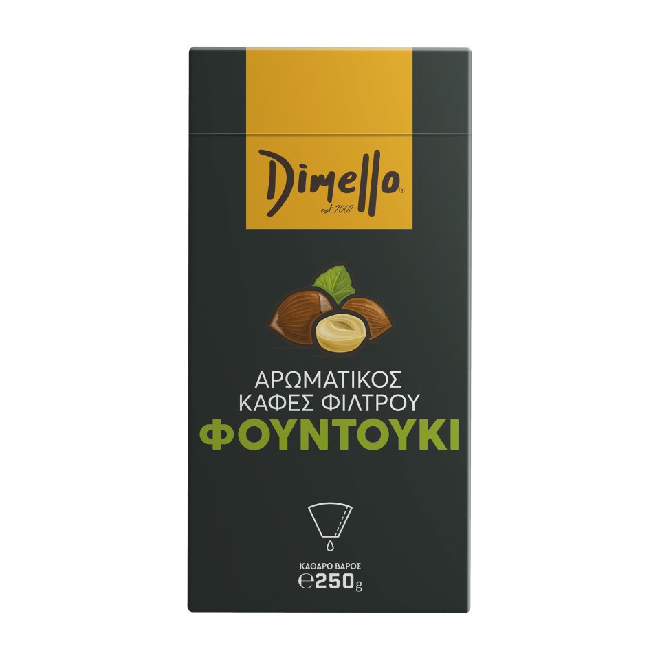 DIMELLO Καφές Φίλτρου Φουντούκι 250g