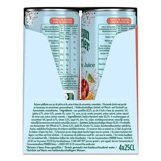 PERRIER | Ανθρακούχο Νερό Maison Perrier Ροδάκινο και Κεράσι 4x250ml