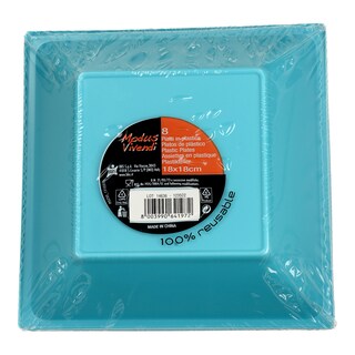 - | ΠΙΑΤΑ ΠΛΑΣΤΙΚΑ ΤΕΤΡΑΓΩΝΑ ΤΥΡΚΟΥΑΖ 18 CM 1 TEM