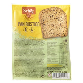 SCHAR | Ψωμί Τοστ Pan Rustico Φέτες Χωρίς Γλουτένη 250g