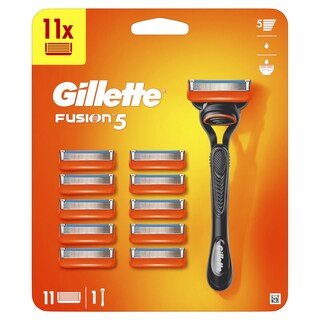 GILLETTE | FUSION | Ξυριστική Μηχανή Fusion5 + 11 Ανταλλακτικές Κεφαλές 11 Τεμάχια
