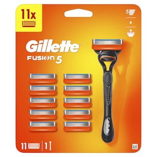 GILLETTE | FUSION | Ξυριστική Μηχανή Fusion5 + 11 Ανταλλακτικές Κεφαλές 11 Τεμάχια