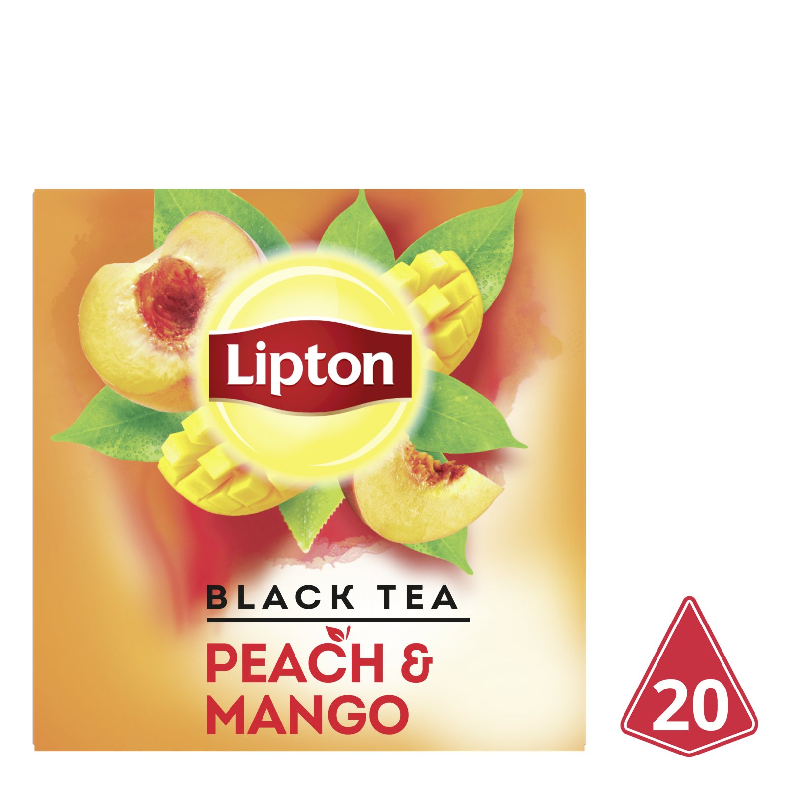 LIPTON Τσάι Μαύρο Ροδάκινο Μάνγκο 20x1.8g