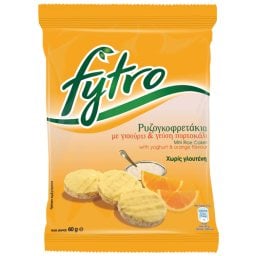 FYTRO | Ρυζογκοφρετάκια Γιαούρτι Πορτοκάλι 60gr
