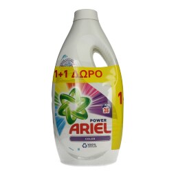 ARIEL | Υγρό Απορρυπαντικό Πλυντηρίου Ρούχων Color 28 Μεζούρες 1+1 Δώρο