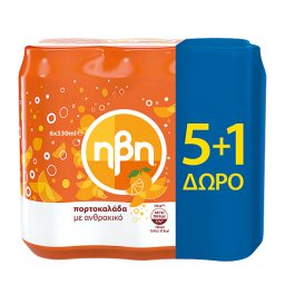 Πορτοκαλάδα Κόκκινη Κουτί 6x330ml 5+1 Δώρο