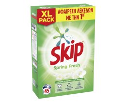 SKIP | Σκόνη Πλυντηρίου Ρούχων Spring Fresh  45 μεζούρες