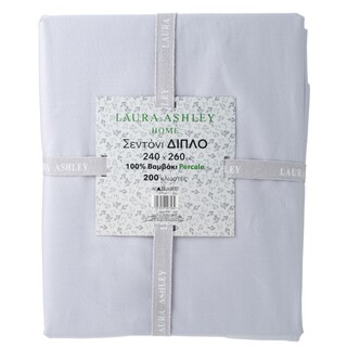 LAURA ASHLEY | Σεντόνι Διπλό Βαμβακερό Γκρι 1 Τεμάχιο