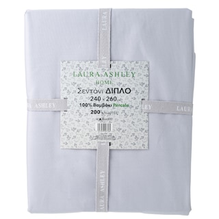 LAURA ASHLEY | Σεντόνι Διπλό Βαμβακερό Γκρι 1 Τεμάχιο