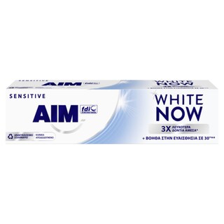 AIM | Οδοντόκρεμα White Now Sensitive 75ml