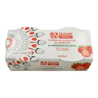 ΑΒ THINK NUTRI | ΕΠΙΔΟΡΠΙΟ ΓΙΑΟΥΡΤΙΟΥ ΦΡΑΟΥΛΑ 2 Χ 200 GR