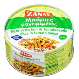 ΖΑΝΑΕ | ΕΤΟΙΜΟ ΦΑΓΗΤΟ ΣΕ ΚΟΝΣΕΡΒΑ ΜΠΑΜΙΕΣ ΛΑΔΕΡΕΣ 280 GR