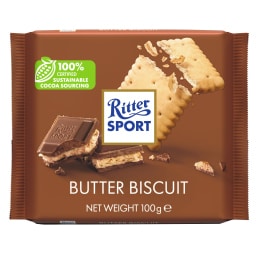 RITTER | Σοκολάτα Γάλακτος Μπισκότο Βουτύρου 100g
