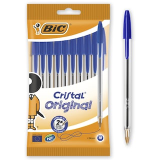 BIC | Pen Cristal Original 1.0mm Blue 10 Pieces