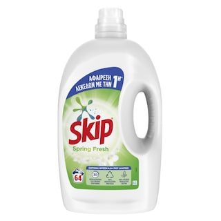 SKIP | Υγρό Πλυντηρίου Ρούχων Spring Fresh 64 Μεζούρες