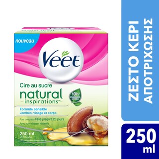 VEET | Αποτριχωτικό Κερί Argan Oil Σώμα & Πρόσωπο 250ml