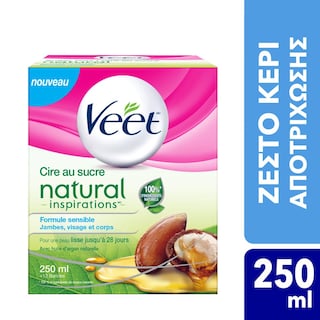 VEET | Αποτριχωτικό Κερί Argan Oil Σώμα & Πρόσωπο 250ml