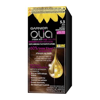 OLIA | Βαφή Μαλλιών Olia Mini Kit 5.3 Καστανό Ανοιχτό Ντορέ 1 Τεμ.