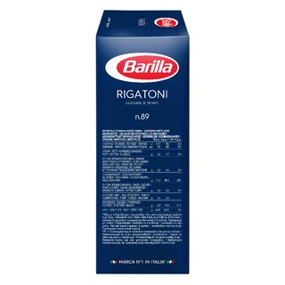 BARILLA | ΠΑΣΤΕΣ ΖΥΜΑΡΙΚΩΝ ΡΙΓΚΑΤΟΝΙ Νο89 500 GR