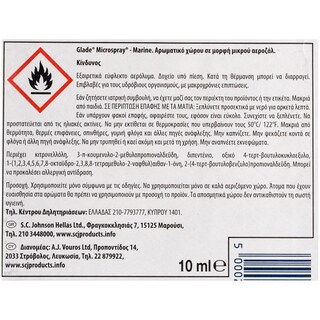 GLADE | ΑΠΟΣΜΗΤΙΚΟ ΧΩΡΟΥ MICRO MARINE SET 10 ML