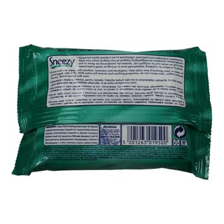 SNEEZY MENTHOL | ΥΓΡΑ ΜΑΝΤΗΛΑΚΙΑ SNEEZY MENTHOL 15 ΤΕΜ