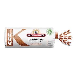 ΚΑΡΑΜΟΛΕΓΚΟΣ | KARAMOLEGKOS SLICED BREAD 8GRAIN 500GR