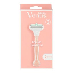 GILLETTE | Ξυριστική Μηχανή Venus Smooth Sensitive & 2 Λεπίδες 1 τεμάχιο