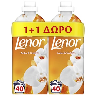LENOR | Συμπυκνωμένο Μαλακτικό Gold Orchid 40 Μεζούρες 1+1 Δώρο