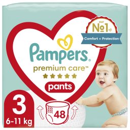 Πάνες Βρακάκι Μωρού Premium Pants Νο3 48 Τεμάχια