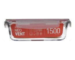 NEOFLAM | GLASS FOOD STORAGE WITH PUMP  1500ML