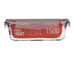 NEOFLAM | Φαγητοδοχείο Γυάλινο Βαλβίδα 1.5lt 1 Τεμάχιο